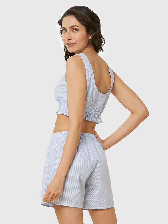 SEA YOU SOON cropped cotton pajamas - 2