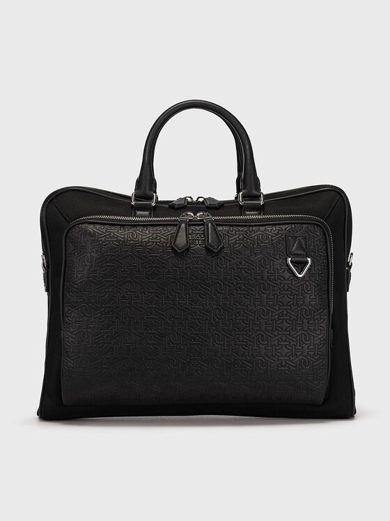 CAHRL black bag with monogram logo accent - 1