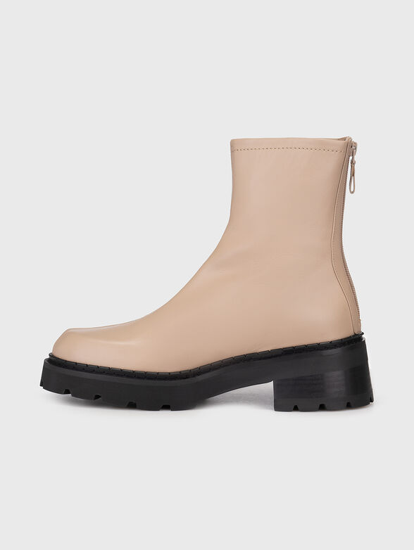 ALISTER leather boots with contrast sole - 4