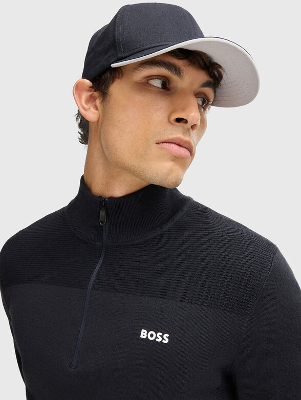 Baseball cap with contrast logo - 2