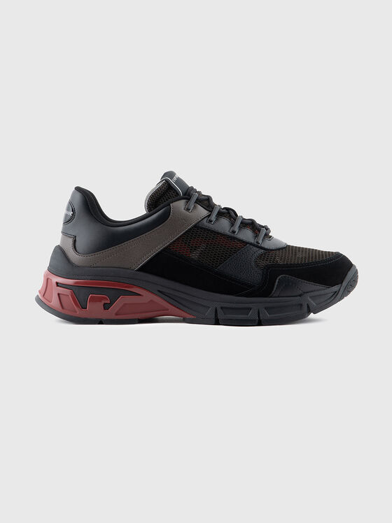 Sneakers with suede and camouflage details - 1