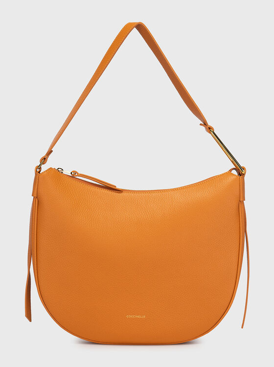 Black hobo bag with metal accent - 1