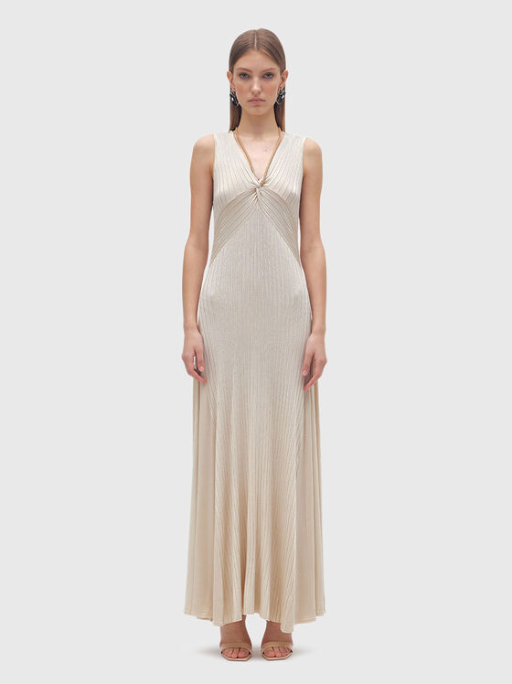 Rochie maxi cu decolteu accentuat - 1