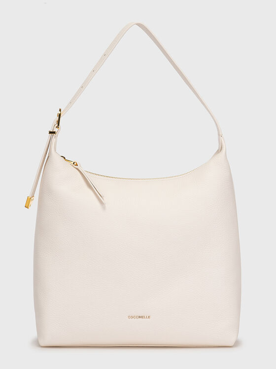 Leather bag with golden accents - 1
