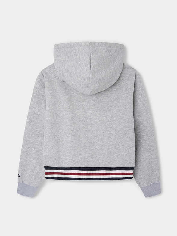 ENORA sweatshirt with striped hem - 2