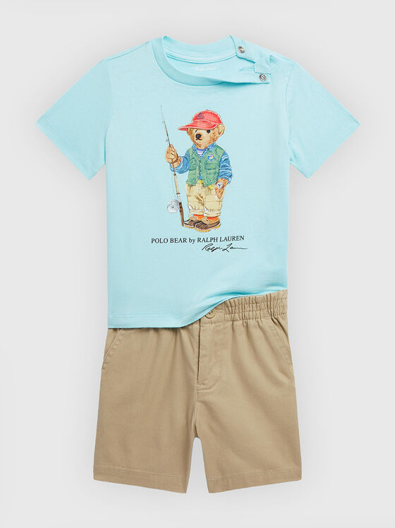 Set din două piese cu imprimeu Polo Bear - 1