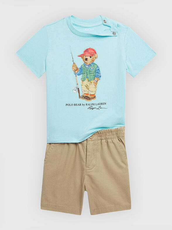 Two-piece set with Polo Bear print - 1