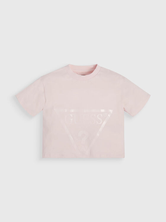 Tricou roz cu imprimeu - 1