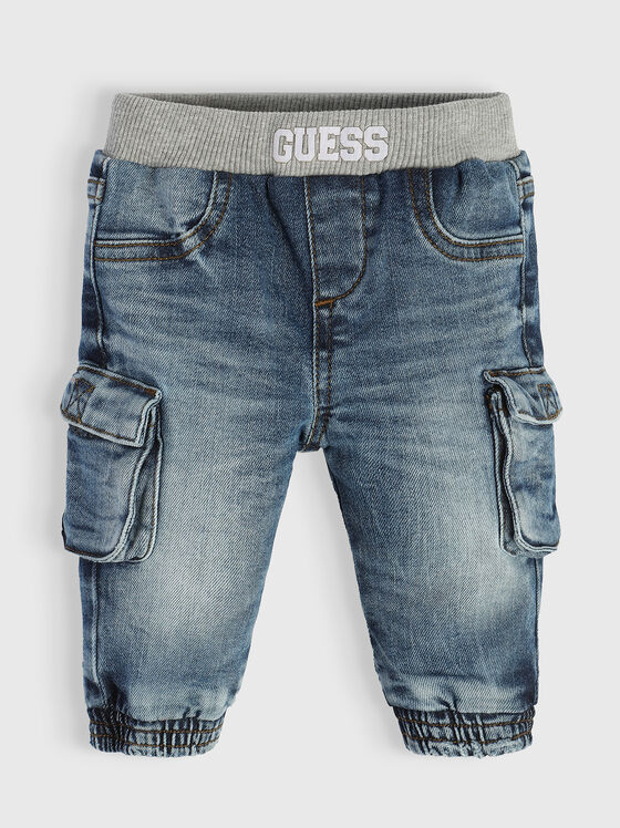 Blugi Cargo cu elastic - 1