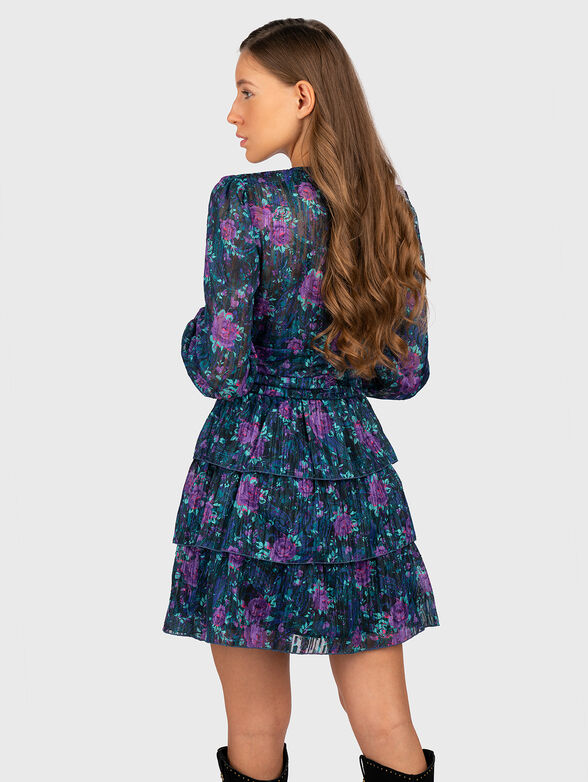 Mini dress with floral print - 2