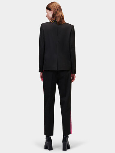 Satin jacket with pink accents - 3