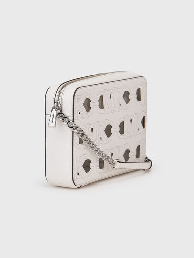 Perforated logo-detail crossbody bag  - 4