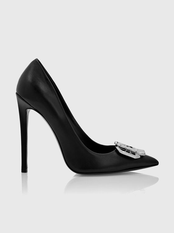 Pantofi din piele cu toc - 1