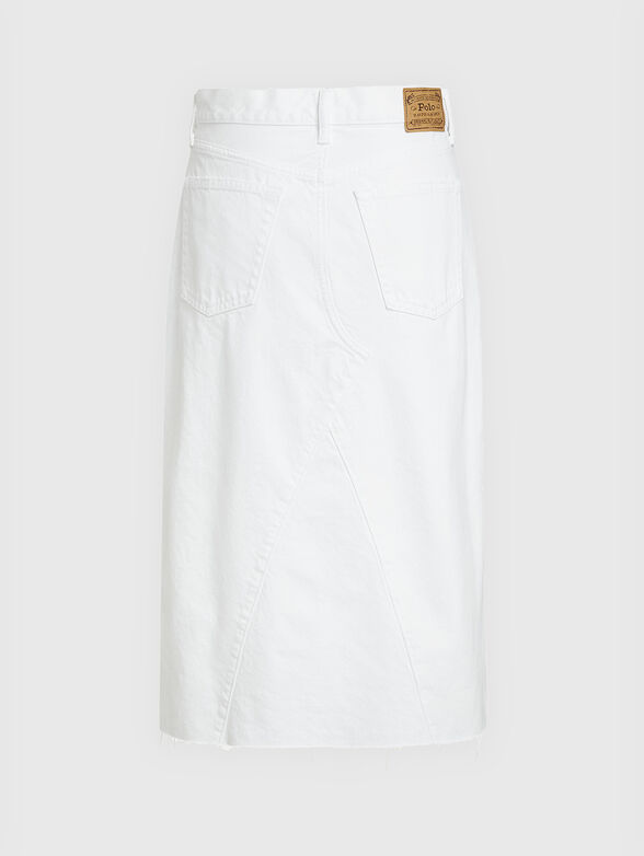 White denim skirt - 2