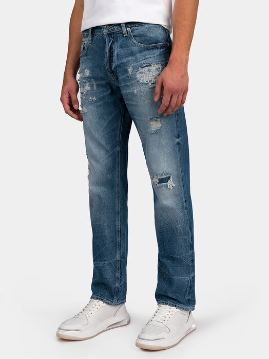 RODEO Jeans with distressed effect