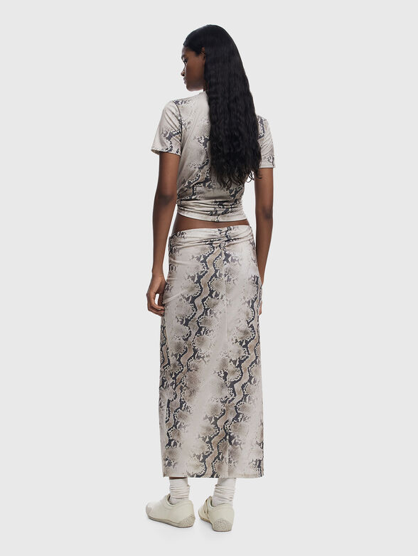 Animal print midi skirt - 2