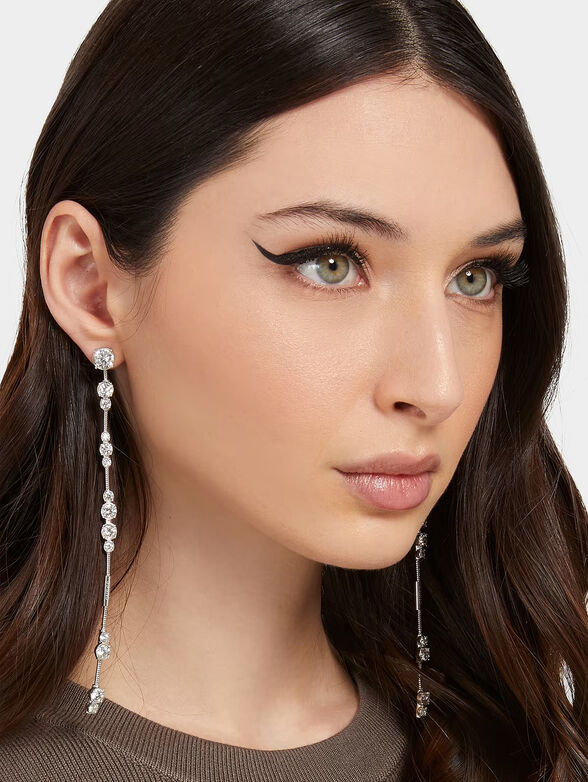 SUNBURST earrings with hanging elements - 2