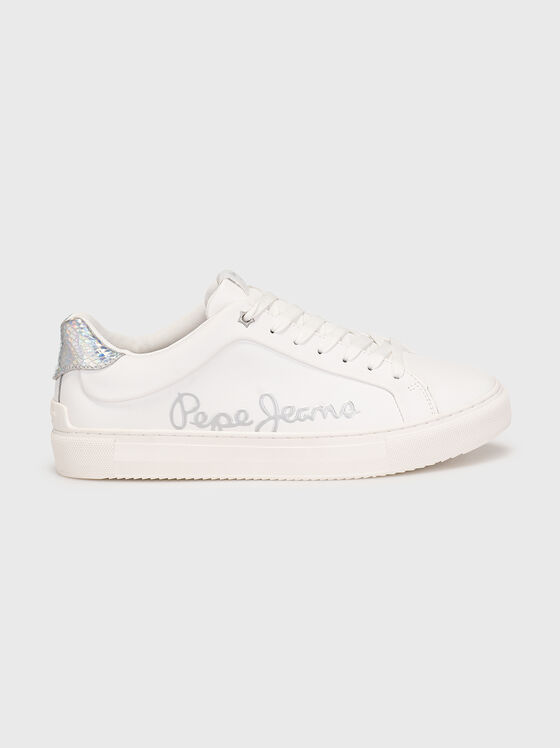 ADAMS white sneakers with logo  - 1