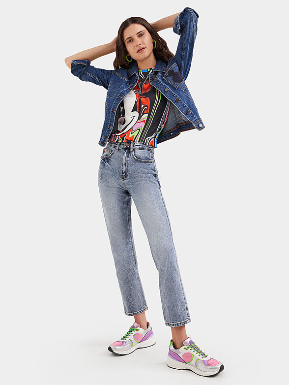 Denim jacket with Mickey application - 3