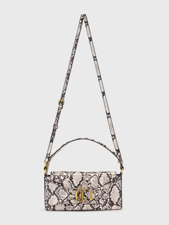 Crossbody bag with animal print and texture - 2