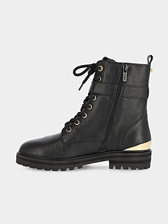 KYANA black leather ankle boots - 5