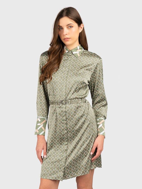 Rochie mini VERONICA cu imprimeu logo - 1