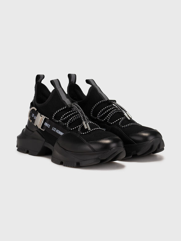 Black sneakers with metal details - 2