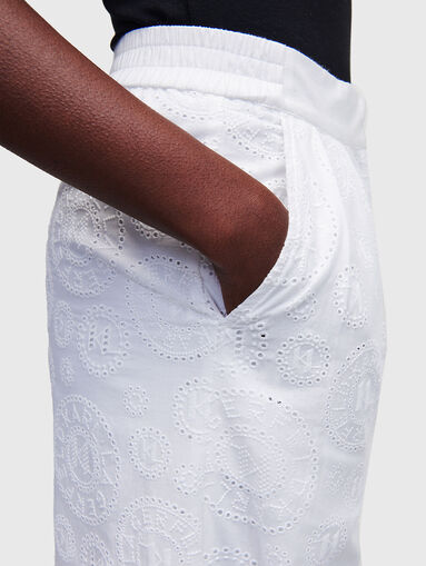ANGLAISE white pants with embroidery - 3