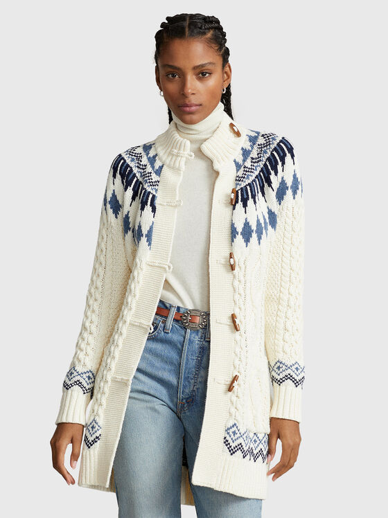 Wool blend cardigan  - 1