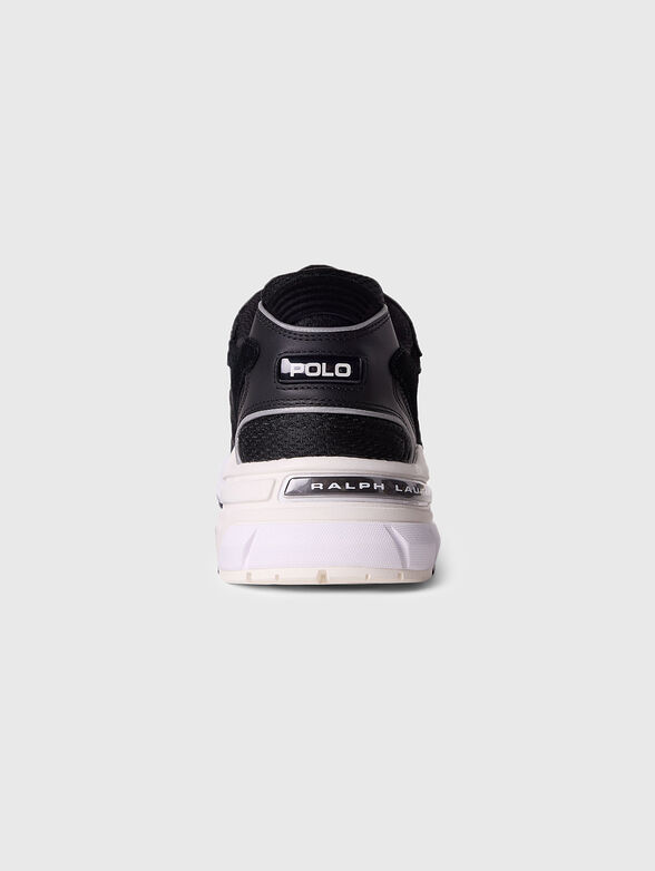 Sports shoes with mesh details and logo - 3