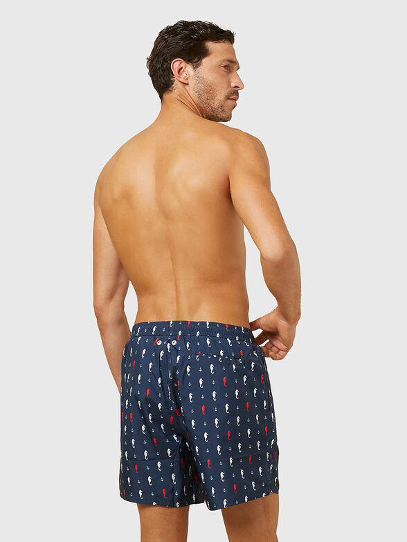 SEA BREEZE beach shorts with accent print - 2