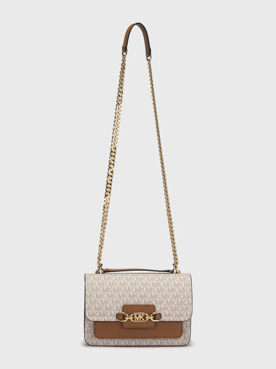 Bag with monogram logo print and golden handle - 2