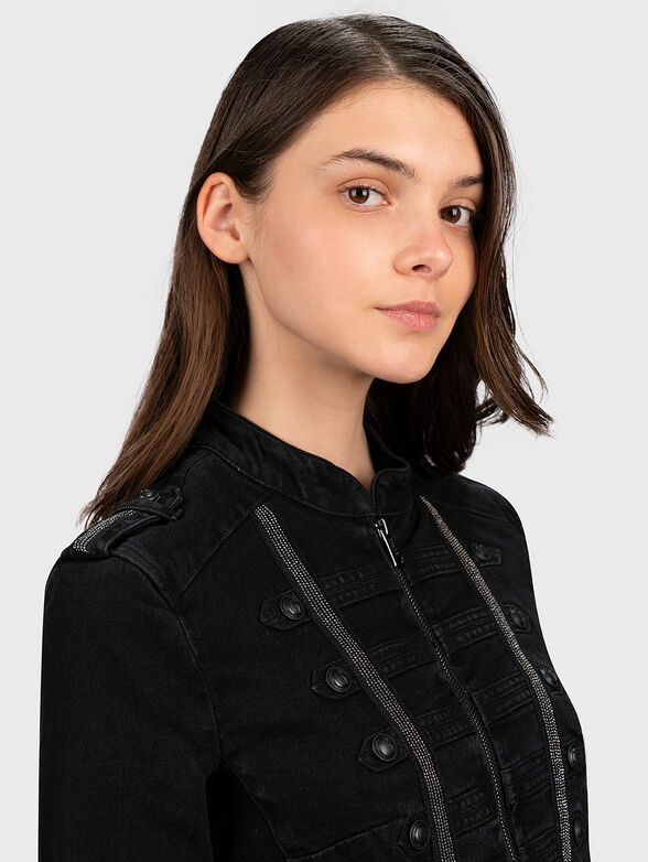 Denim jacket in black - 2