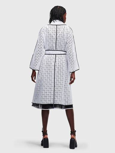 KL lace coat with embroidery - 3
