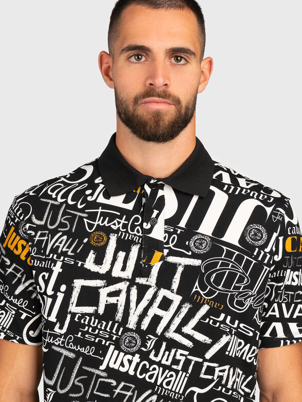 Polo-shirt with contrasting inscriptions - 4