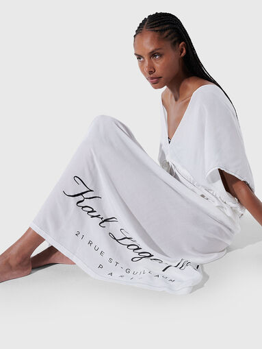HOTEL KARL printed kaftan in black - 5