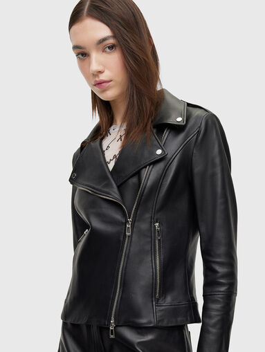 LARELLA black biker jacket - 5