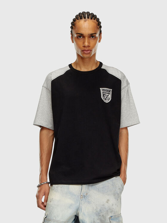 Tricou T-TOX cu mâneci contrastante - 1