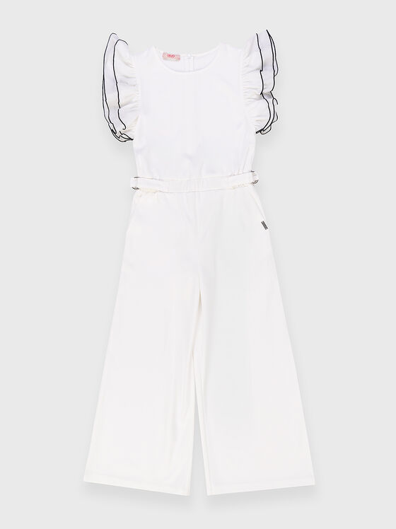 Jumpsuit with accent sleeves - 1