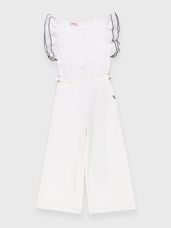 Jumpsuit with accent sleeves - 1