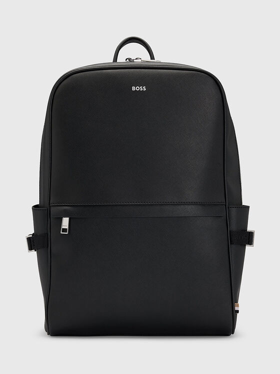 Rucsac negru ZAIR cu efect saffiano - 1