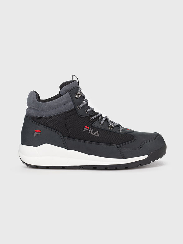 ALPHA MID Black high-top sneakers - 1