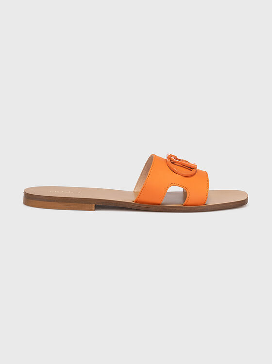 Sandale SABA 06 din piele cu detaliu logo - 1