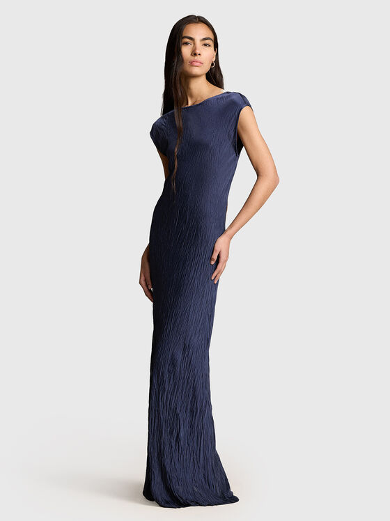 Rochie maxi din satin încrețit - 1