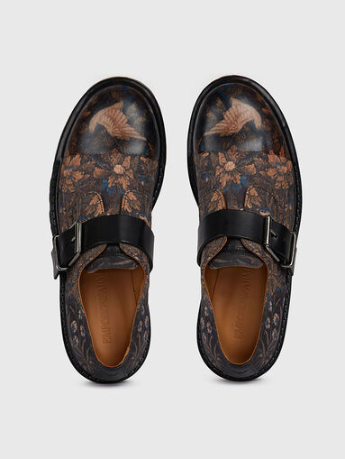 Derby shoes with floral print - 5