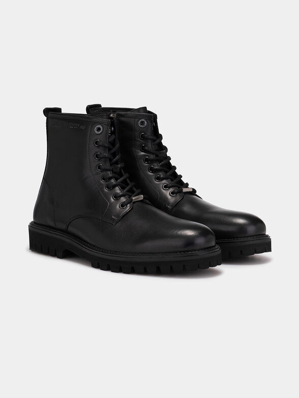 Trucker leather ankle boots - 2
