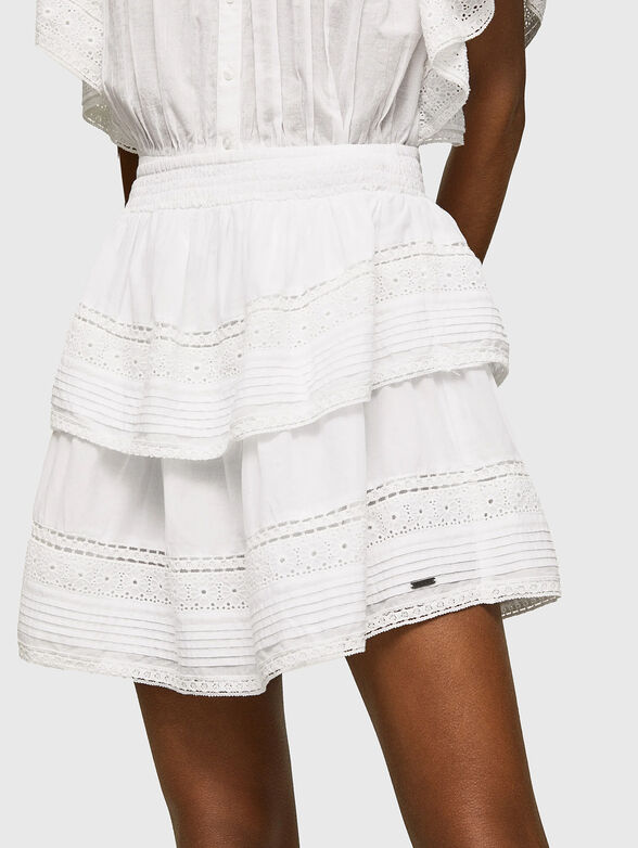 PRANA skirt with ruffled and embroidery - 3