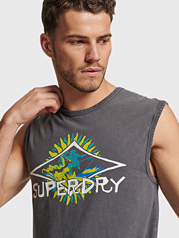 VINTAGE TRIBAL SURF grey top - 6