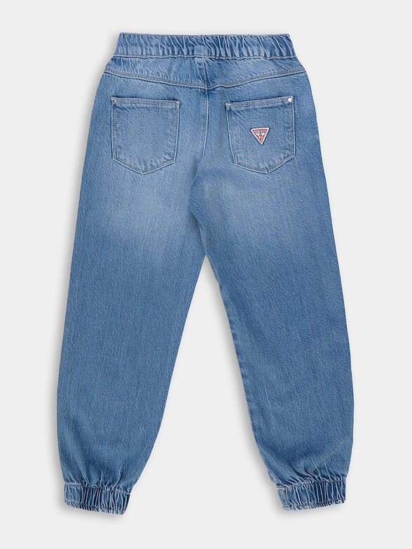Unisex jeans in blue color - 2