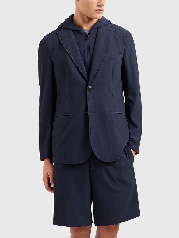 Jacket with removable hood - 1